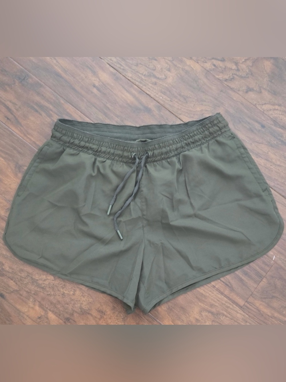 Avia Olive Green Athletic Drawstring Shorts